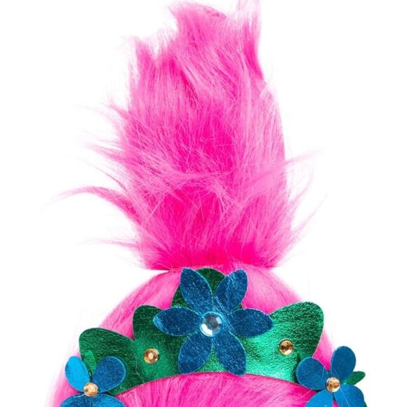 2pc Set Trolls Headband Set with Pink and Rainbow Colors Trolls Costume - Picture 3 of 10